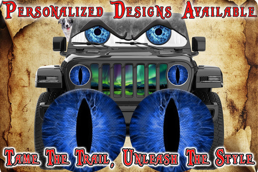 Bluecat eyes for the headlight decals