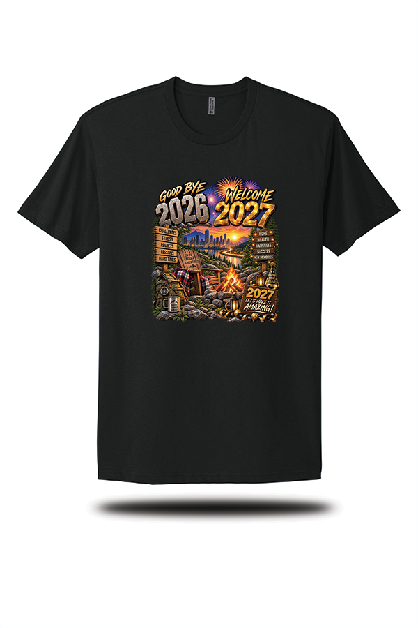 Goodbye 2026 Welcome 2027 New Year Adventure T-Shirt