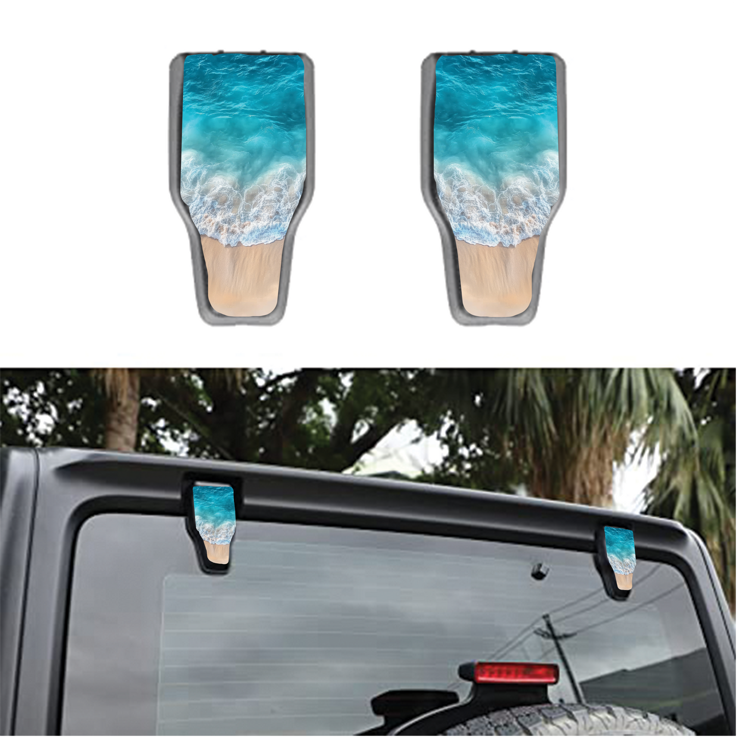 Beach Rear liftgate hinge overlay decal 6