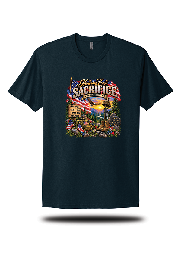 Honoring Their Sacrifice – Never Forgotten T-Shirt