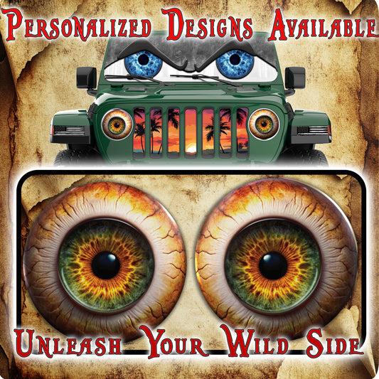 Real eye headlight decal 71