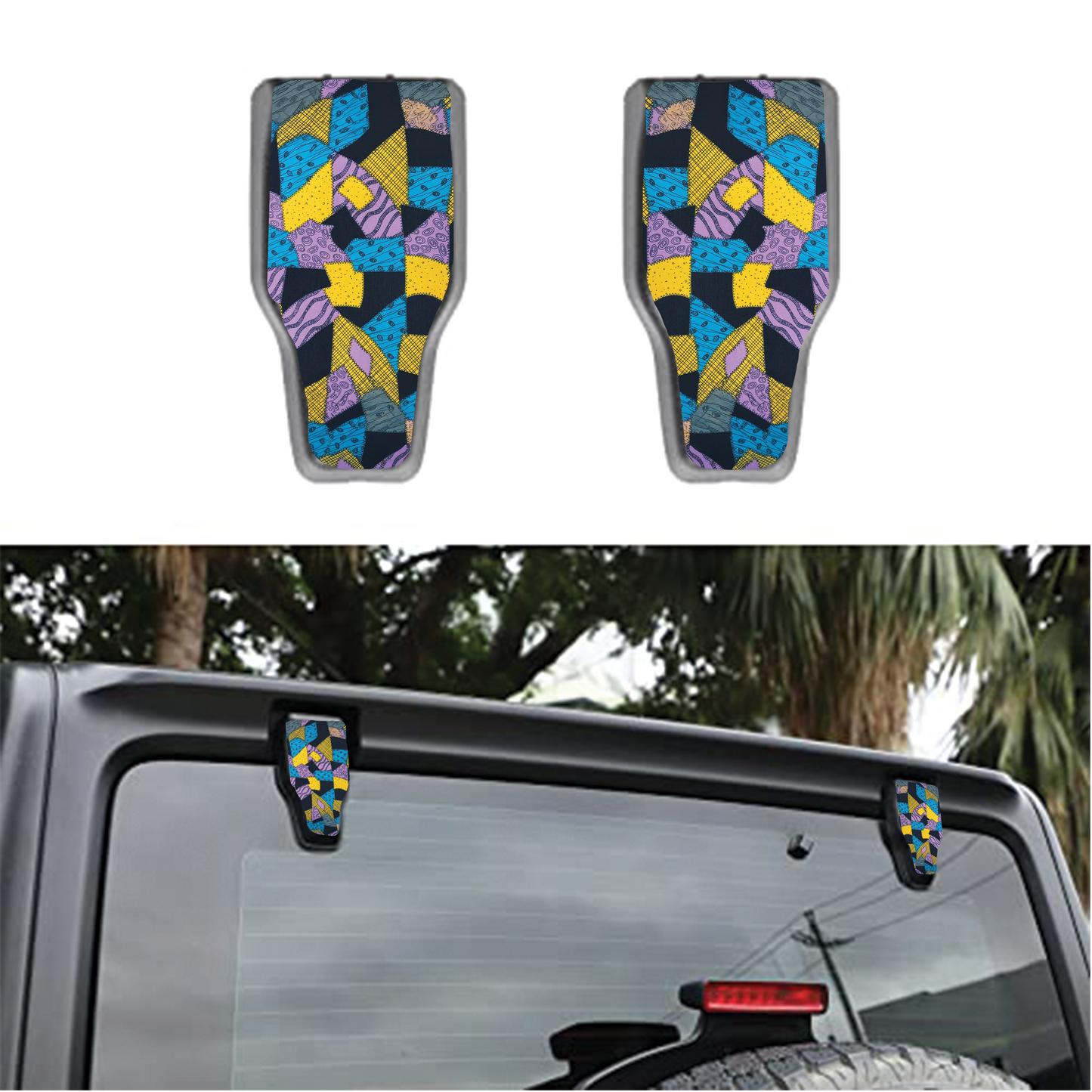 Sallys dress pattern Rear liftgate hinge overlay decal 73