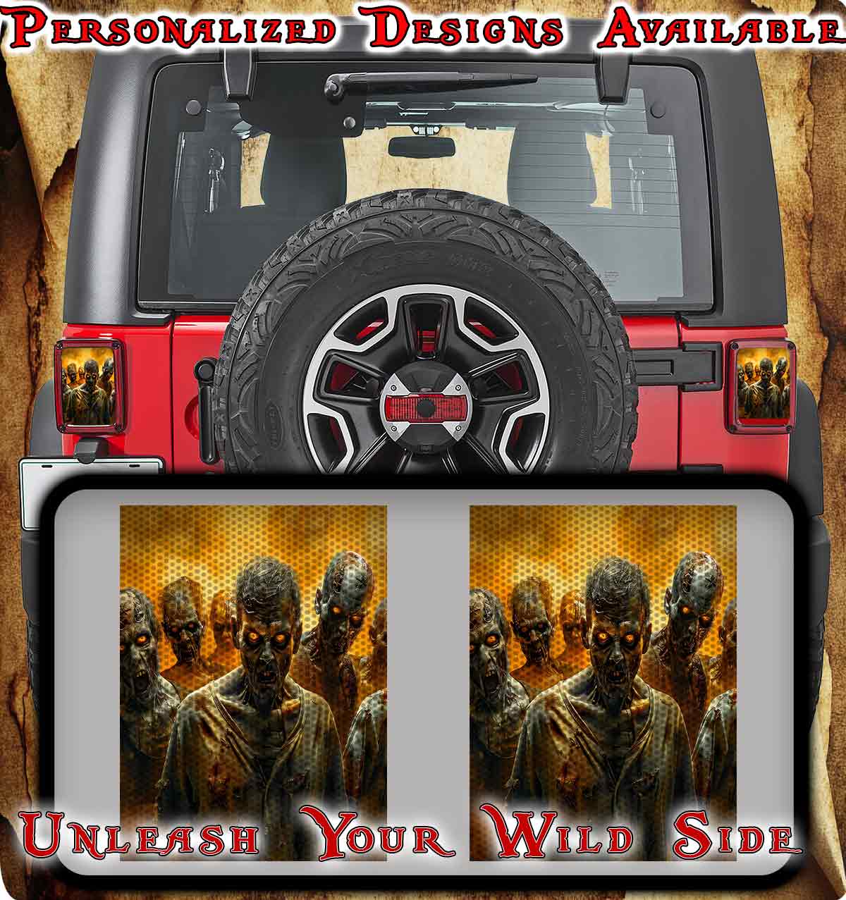 ZombiesTaillight cover decal 75
