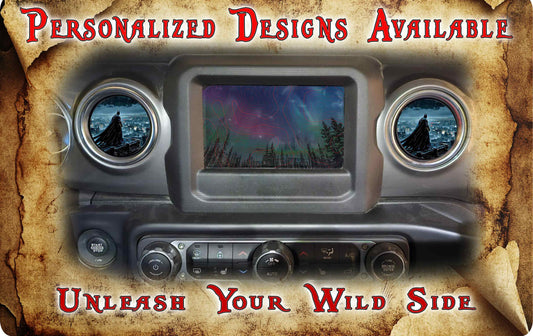 Steering wheel decal batman