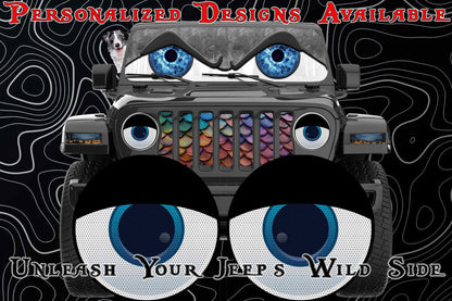 Sleepy eye  for a round beast headlight decal