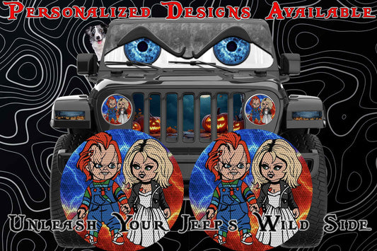 Chucky for a round beast headlight decal