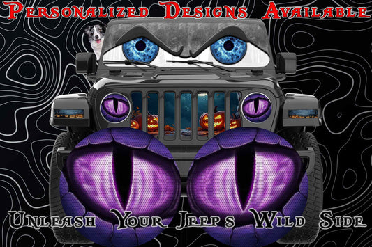 Purple dragon for a round beast headlight decal