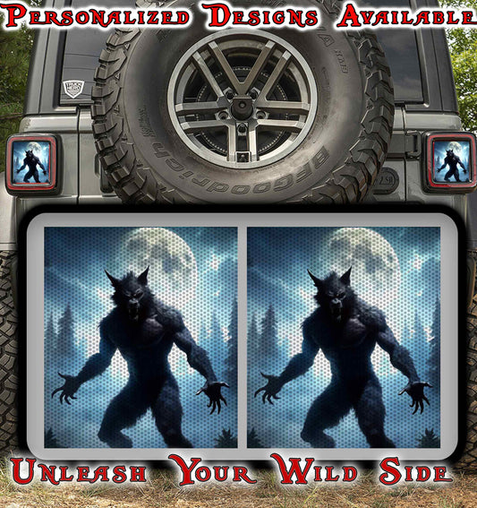 Werewolf Taillight cover decal 79