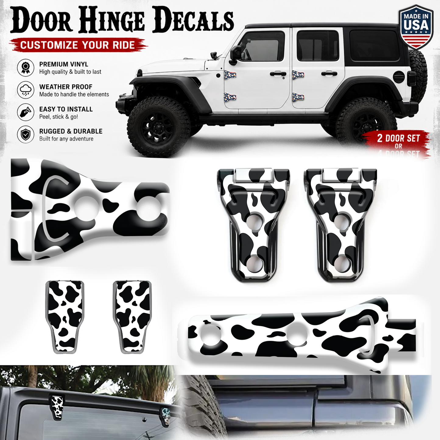 Cow print hinge bundle 7