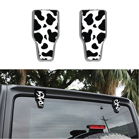Cow print Rear liftgate hinge overlay decal 7