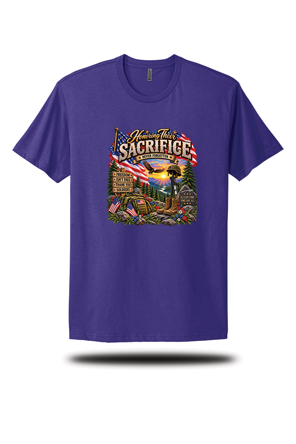 Honoring Their Sacrifice – Never Forgotten T-Shirt
