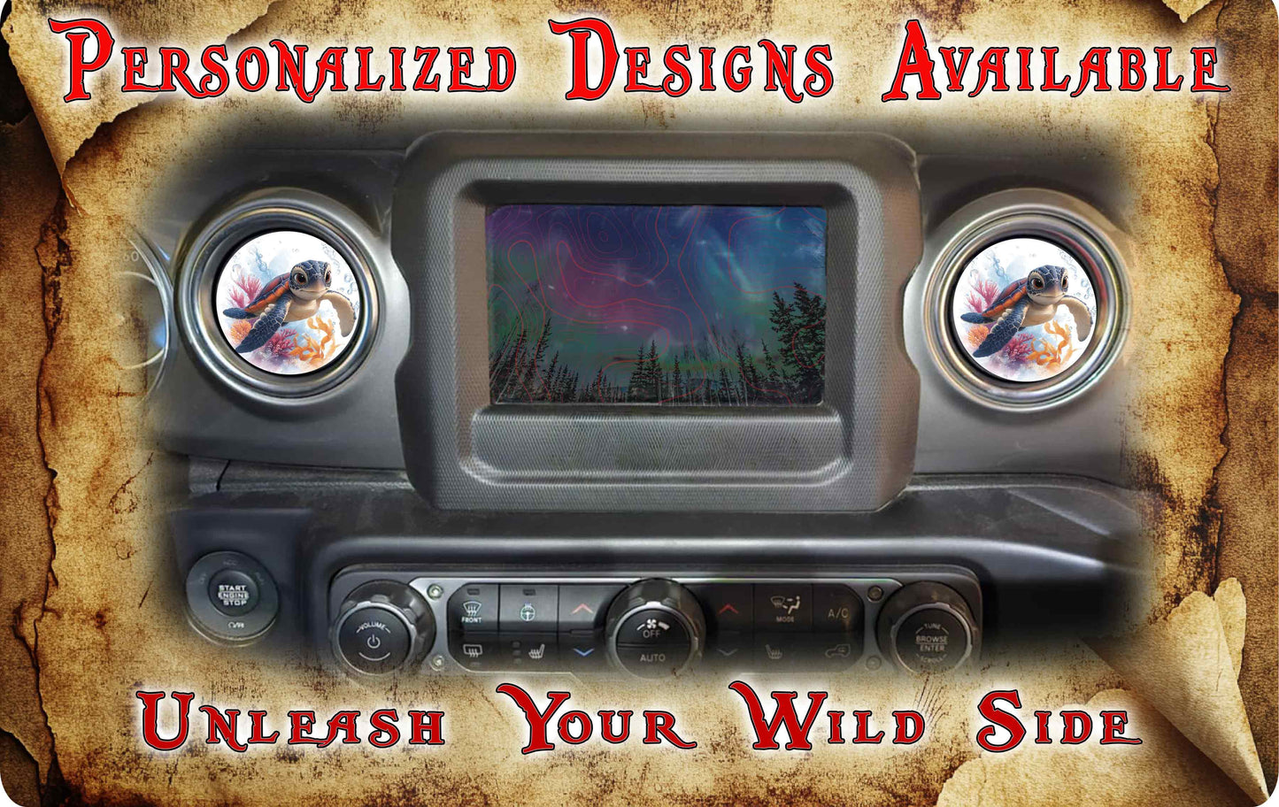 Steering wheel decal Sea turtle