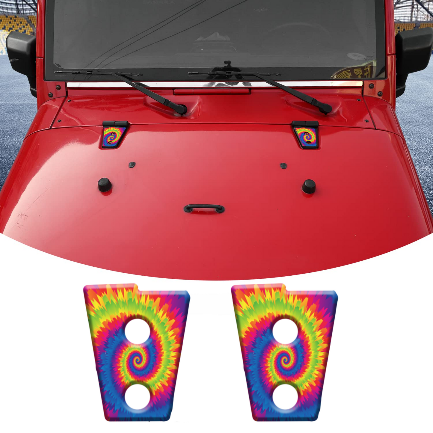 tie dye Hood hinge decals 81