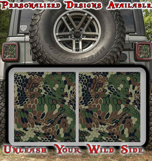Camo Taillight cover decal 81