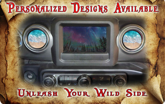 Beach Steering wheel decal