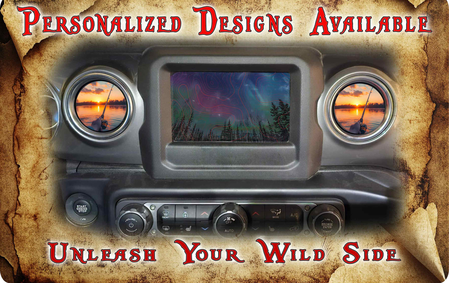 Steering wheel decal Fishing 231