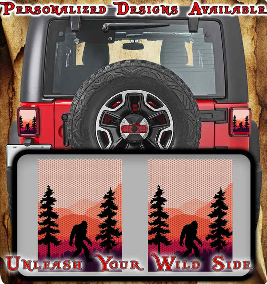 Sasquatch Taillight cover decal 85
