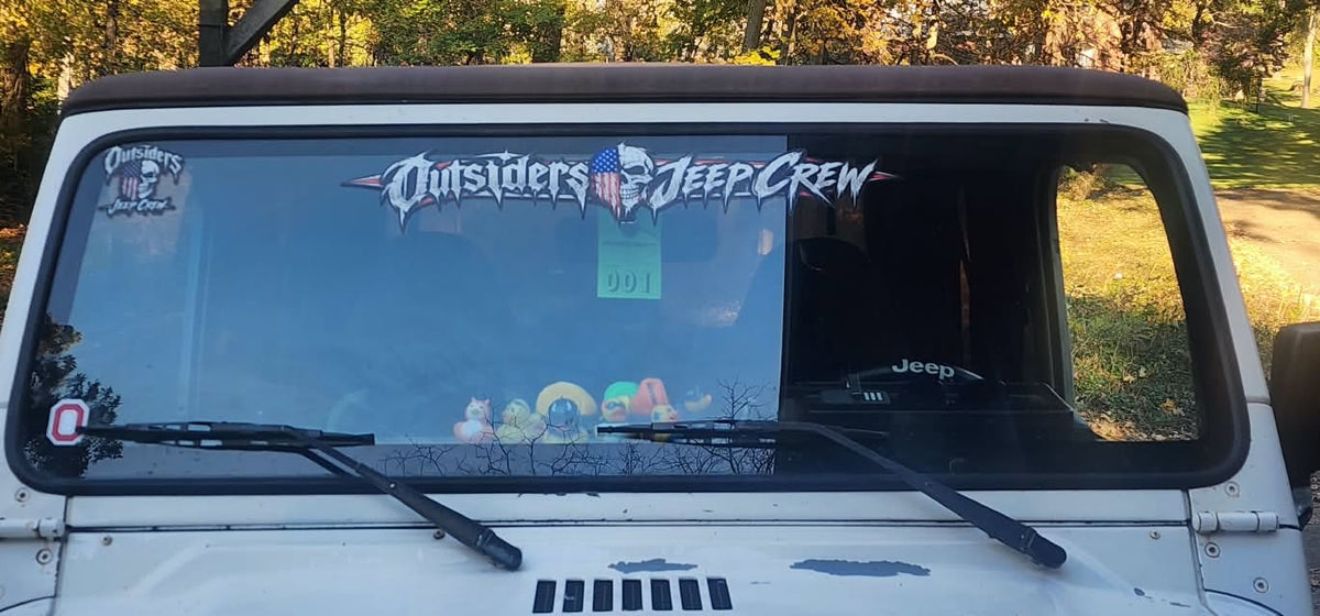 Windshield banner Outsiders crew