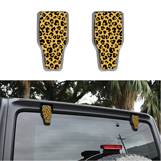 Leopard print Rear liftgate hinge overlay decal 8