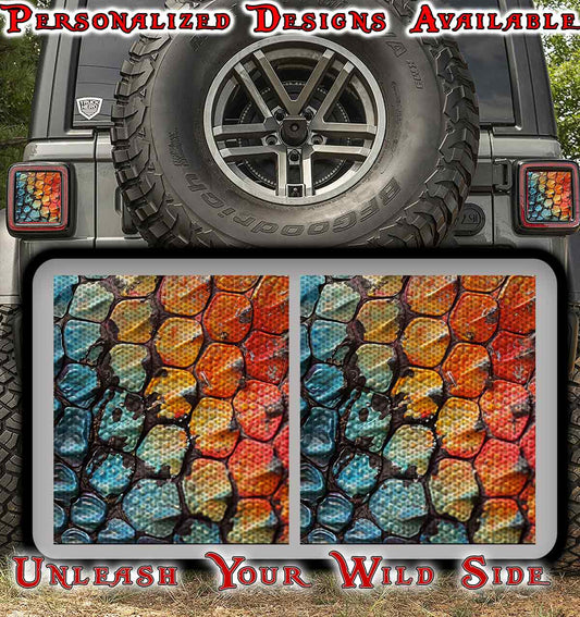 Dragon scales Taillight cover decal 90