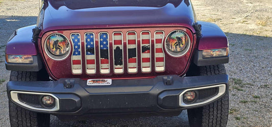 Bigfoot cabin for a round beast headlight decal