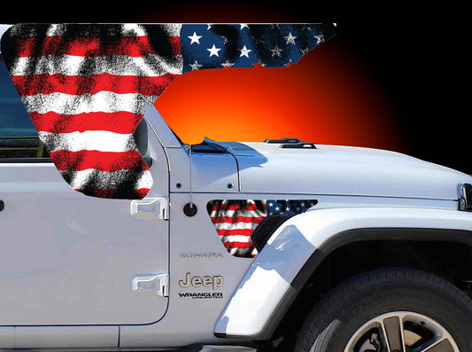 fender vent for the JL or JT 2018 or newer The American flag