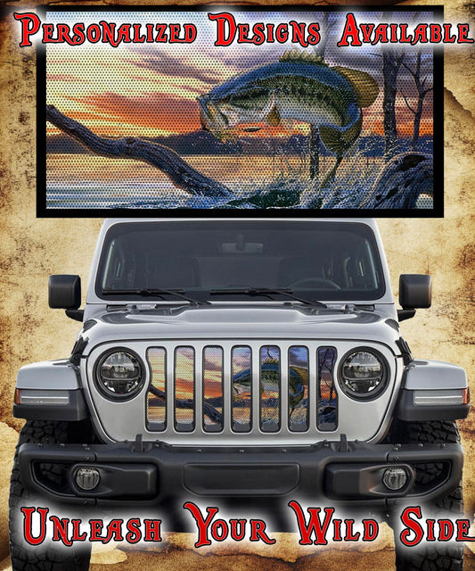 Jumping bass grill insert