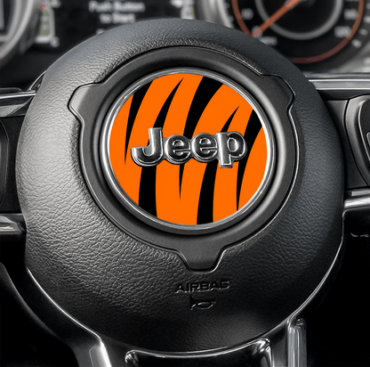 Steering wheel decal Tiger strips