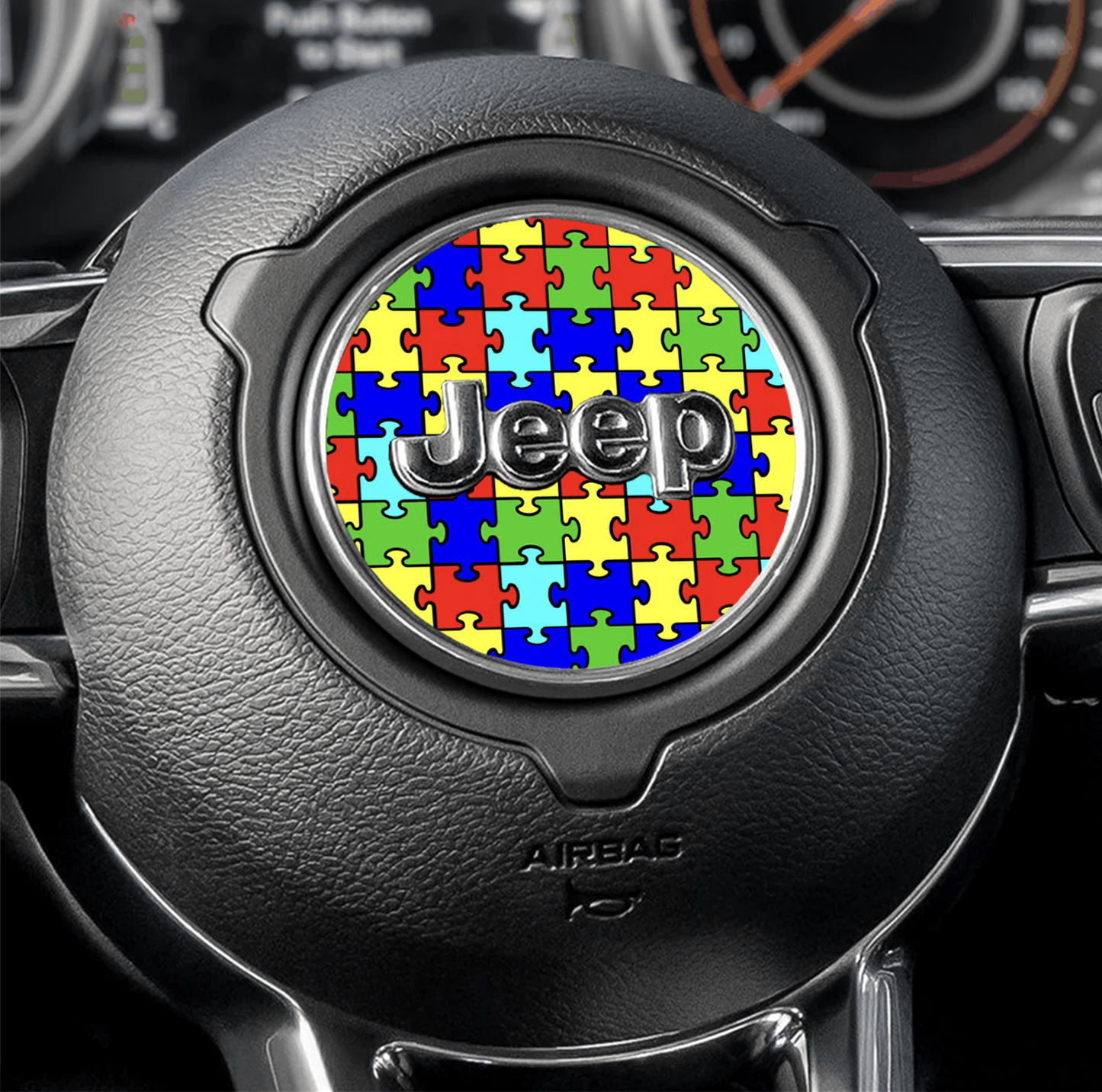 Steering wheel decal autism decal