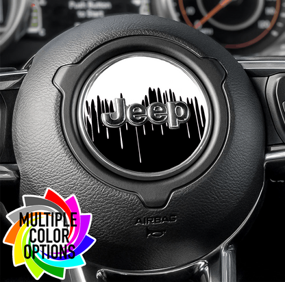 Steering wheel decal Paint drips