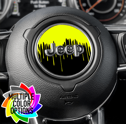 Steering wheel decal Paint drips