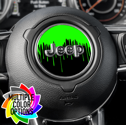 Steering wheel decal Paint drips