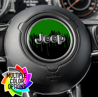 Steering wheel decal Paint drips