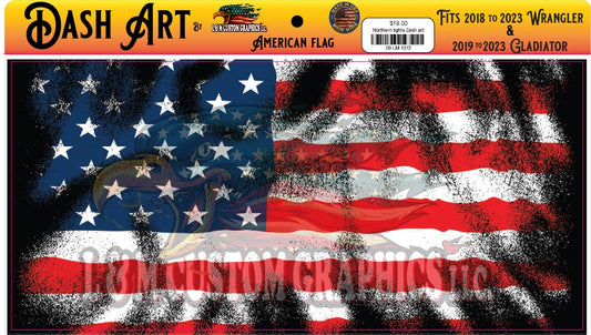 American flag Dash art