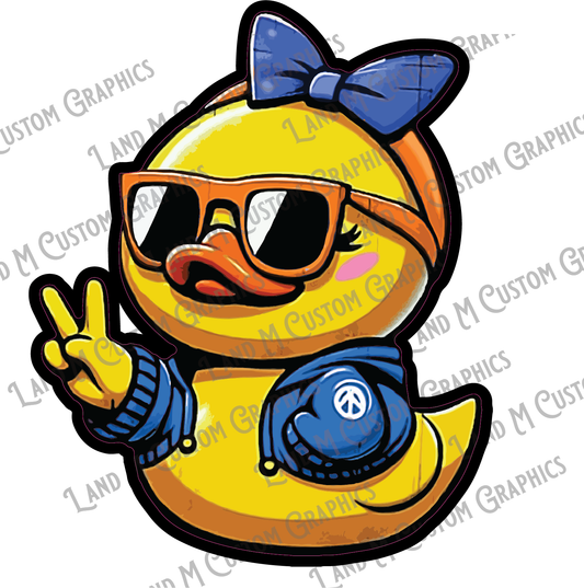 Peace rubber duck