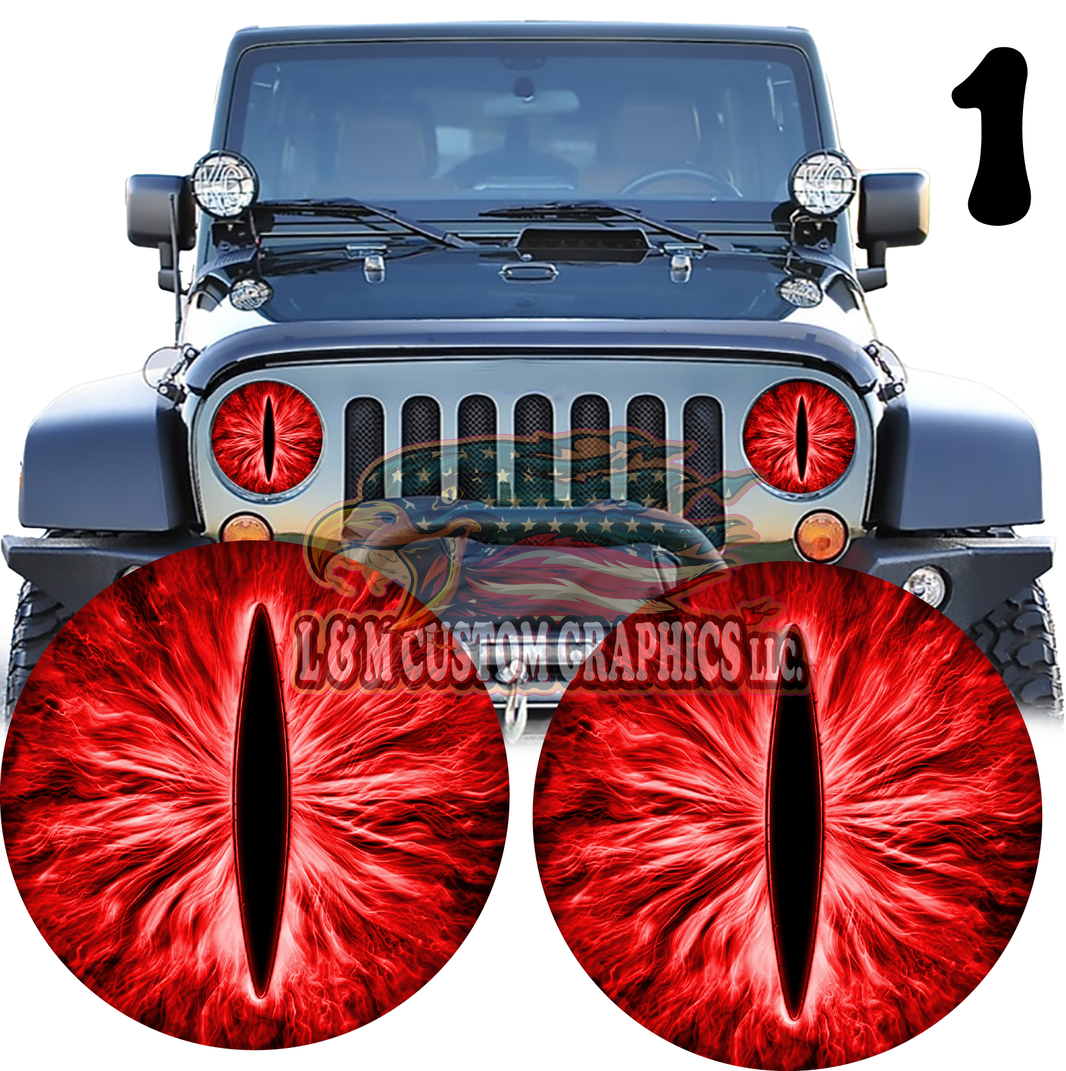 jeep Eyes L & M custom graphics LLC