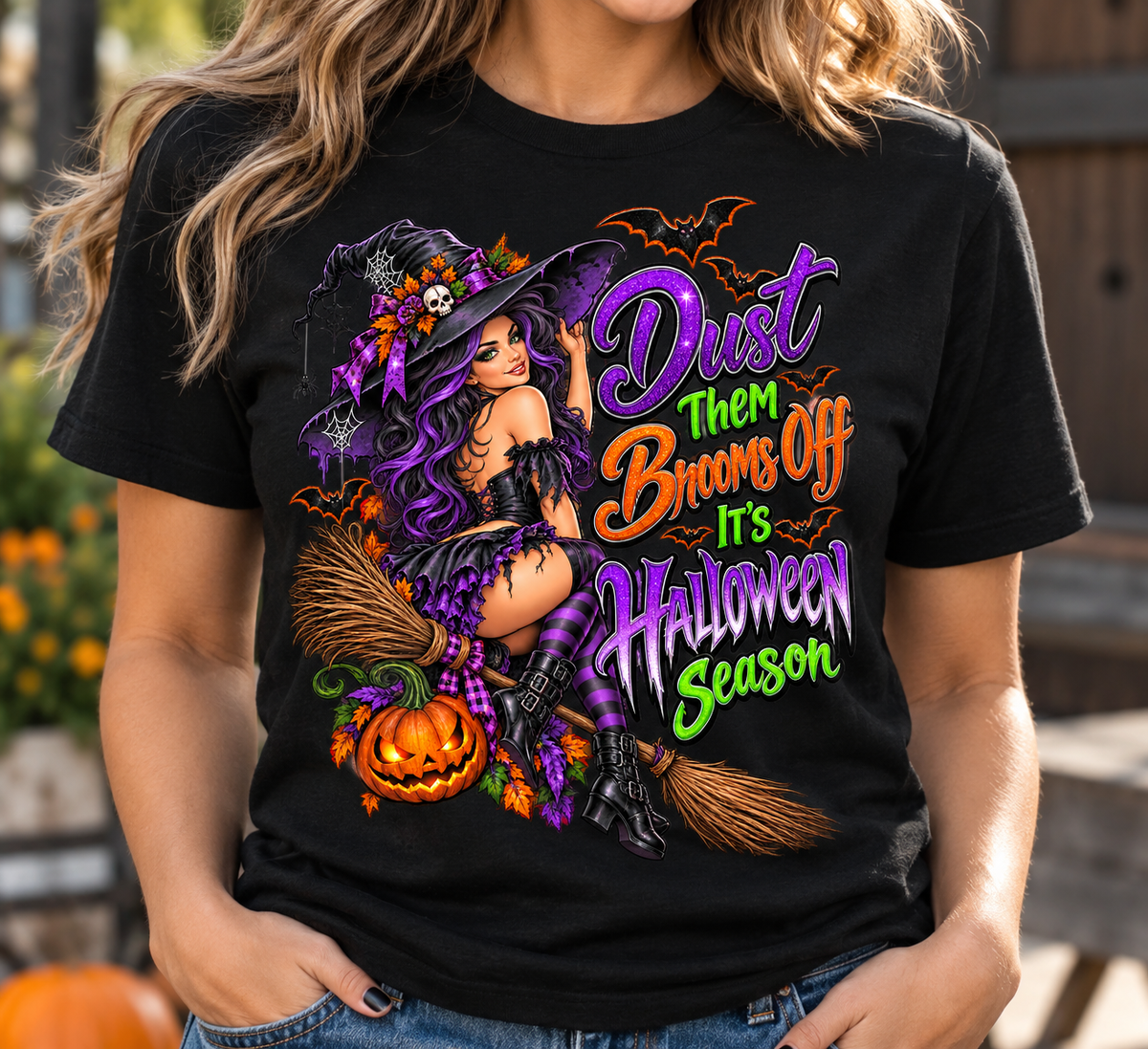 Dust Them Brooms Off – Halloween Witch T-Shirt