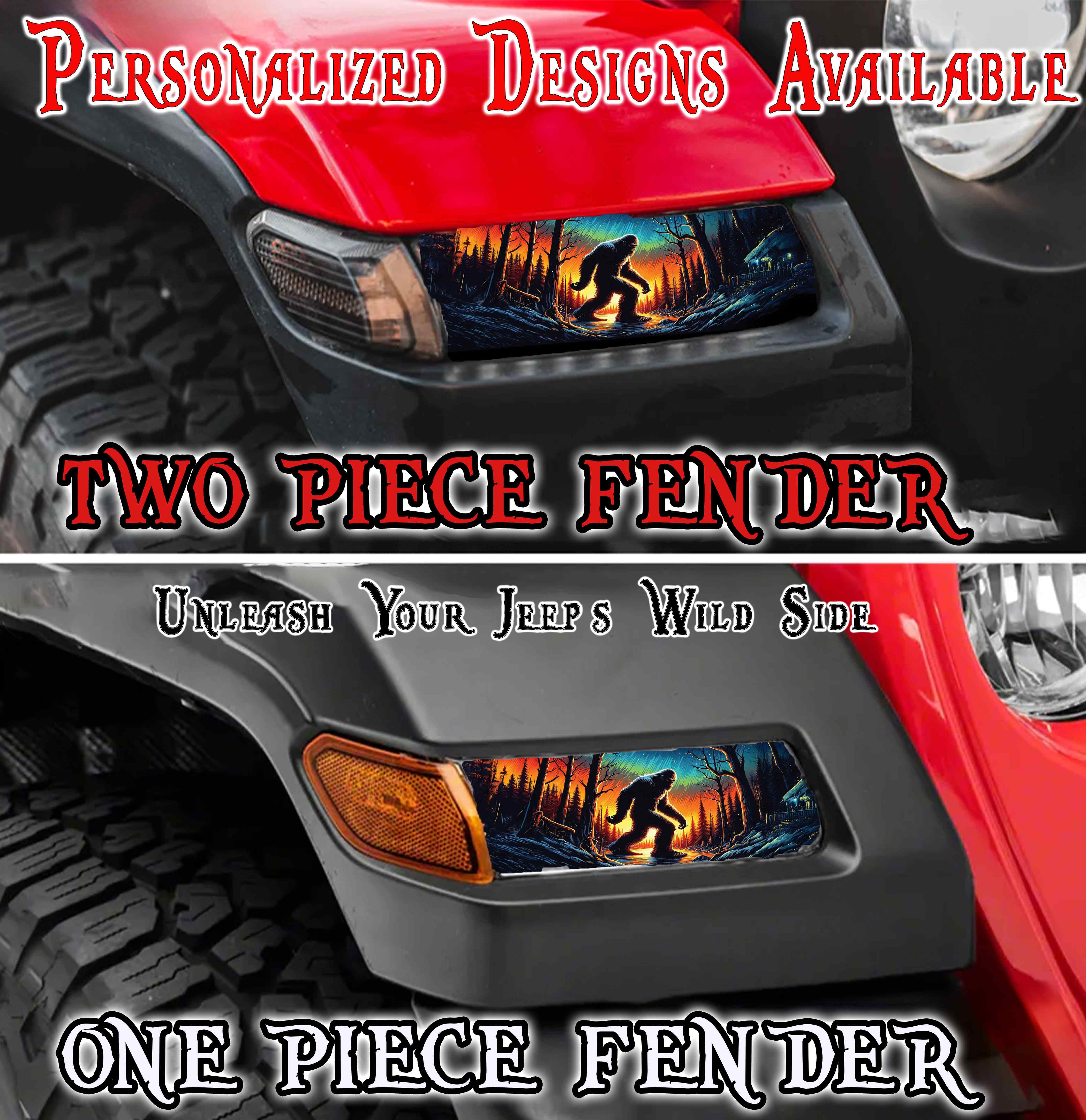 Custom Jl and Gladiator Turn signal decal. – L & M custom graphics LLC