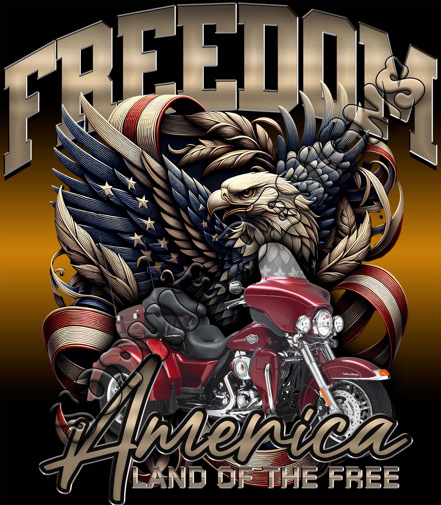 Freedom America Land of the free red trike