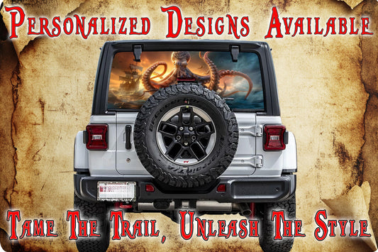 Kraken rear window see through graphic.