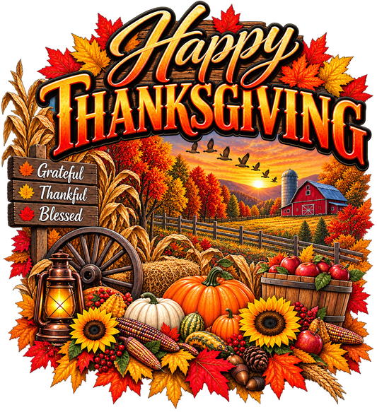 Happy Thanksgiving harvest shirt design