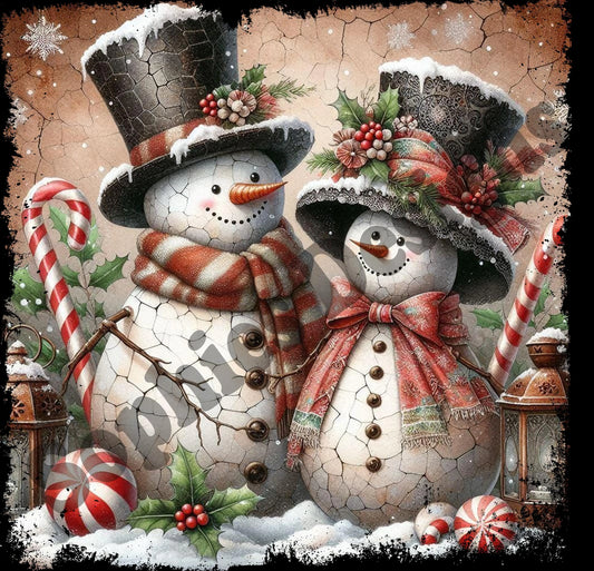 Mr. and Mrs. Snowman Digitial download