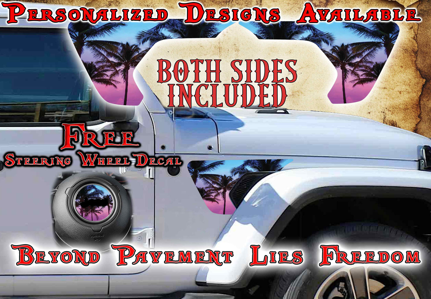 fender vent for the JL or JT 2018 or newer Palm Island