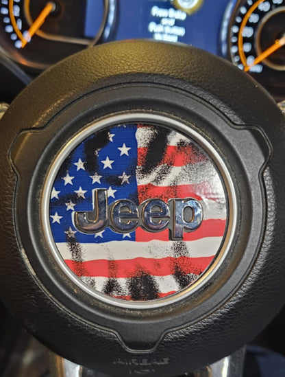 Steering wheel decal American Flag decal