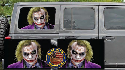 Joker Rear quarter window see through graphic.