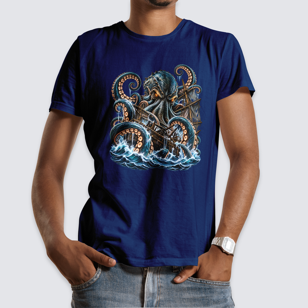 Kraken Pirate Ship T-Shirt