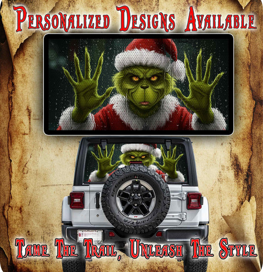 Let me out grinch rear window see through graphic.