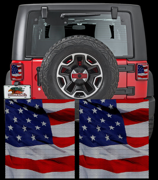 Merica Taillight cover decal