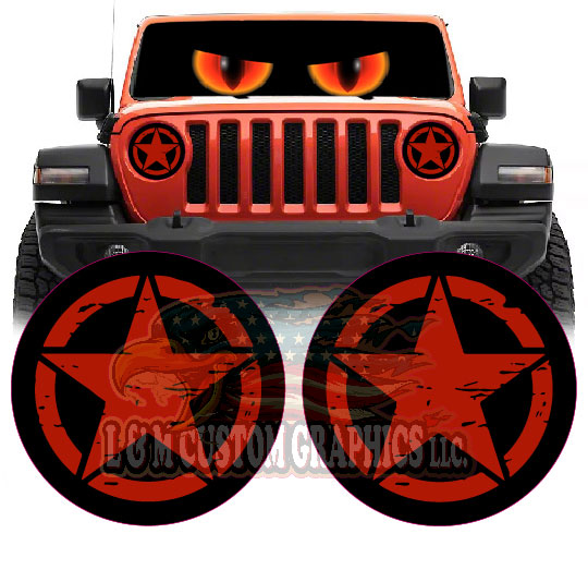 Oscar mike round jeep eyes