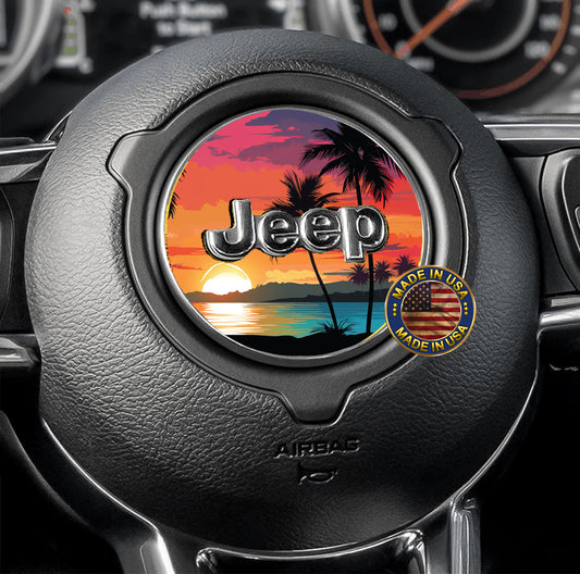 Palm Beach Steering wheel decal